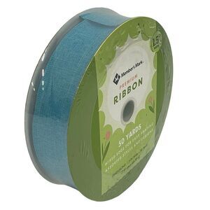 Member's Mark Premium Wired Ribbon 50 Yards 1-1/2 in Width in Blue